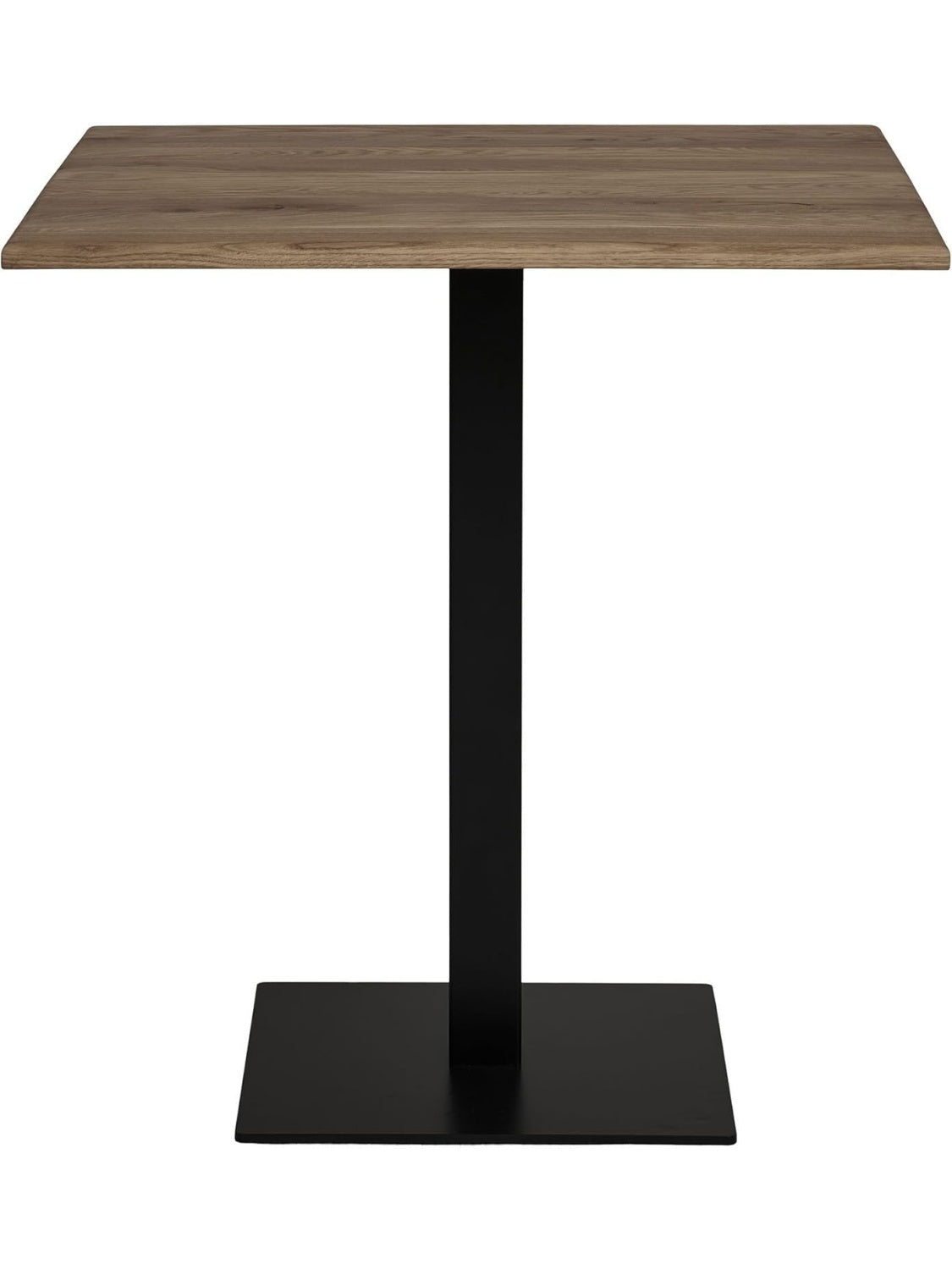 Mesa de Cafe Cuadrada, Diseno Moderno para Salon, Acabado Negro, 70 70 75