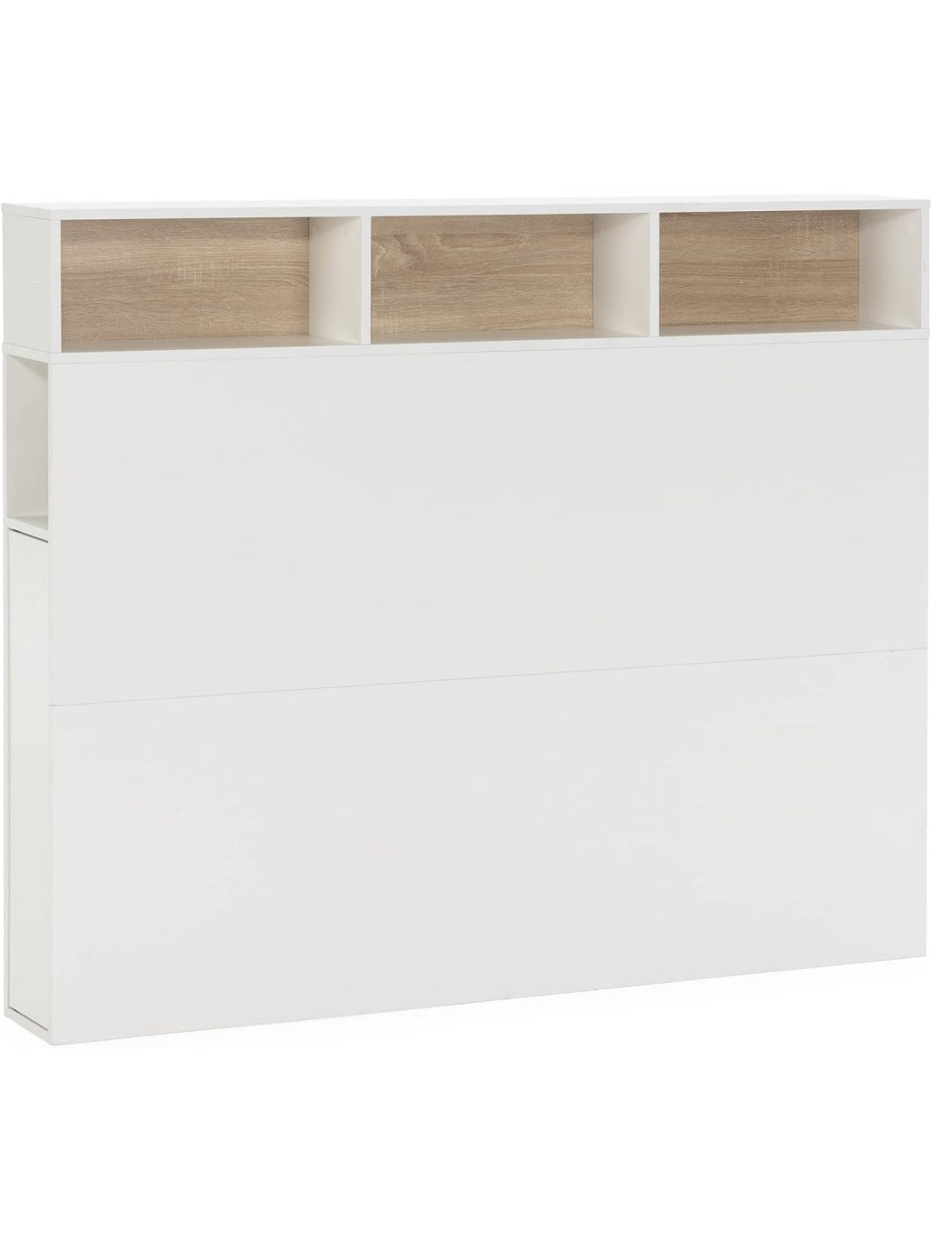 Cabecero para Cama de 165 cm con Compartimentos de Almacenaje y 2 Puertas, Acabado